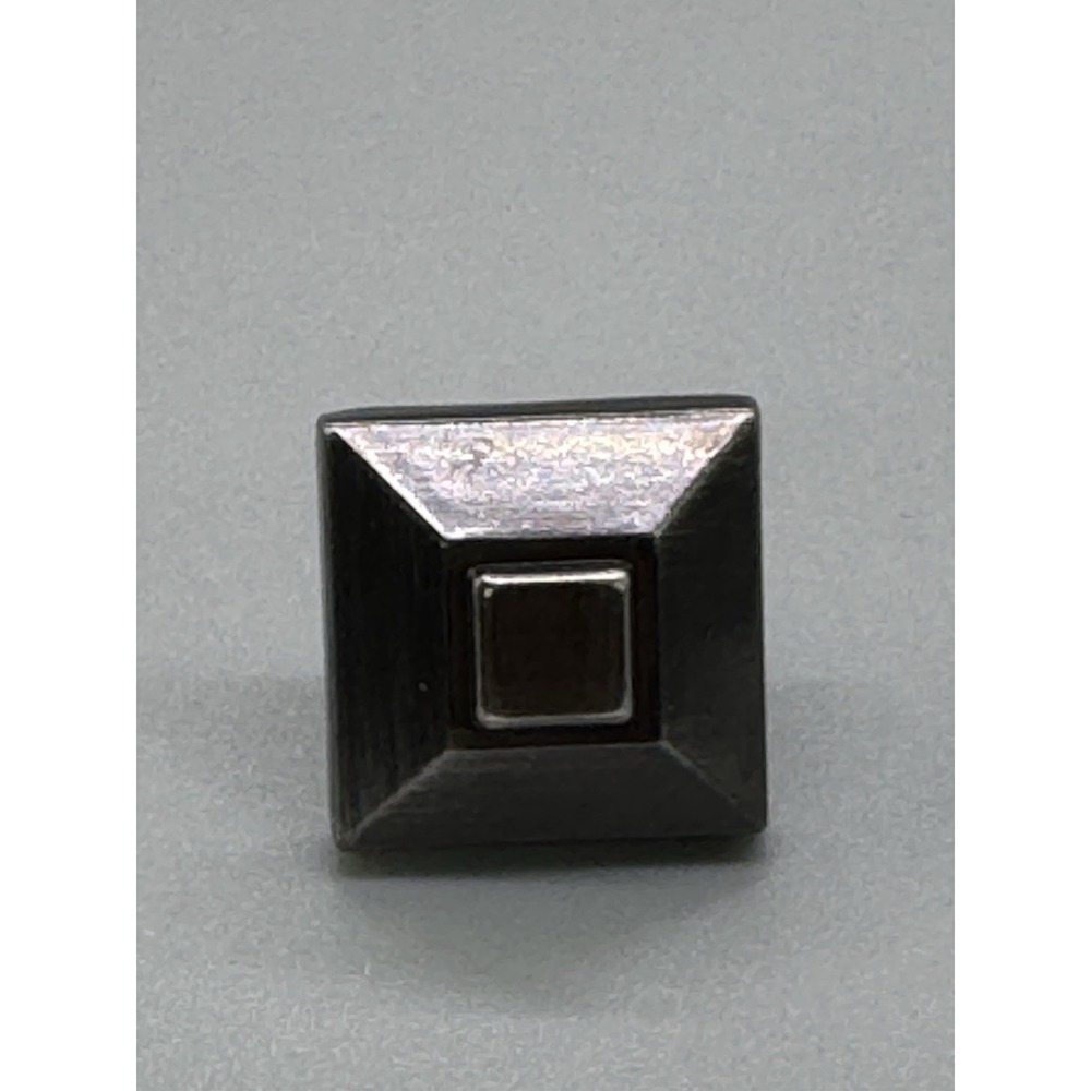 Glide Rite .875 in Square Pyramid Cabinet Pulls Brushed Pewter